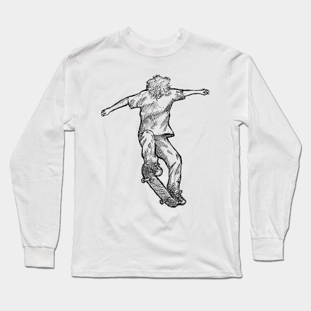 Skater Long Sleeve T-Shirt by coma8taylor8@gmail.com